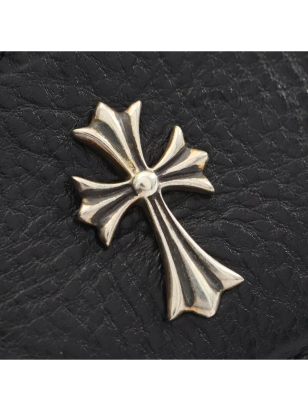 Chrome Hearts Card Case CH Cross Leather